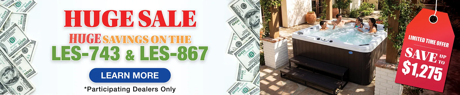 Calspas hot tub being used in a family setting - Toledo